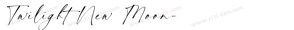 Twilight New Moon字体转换